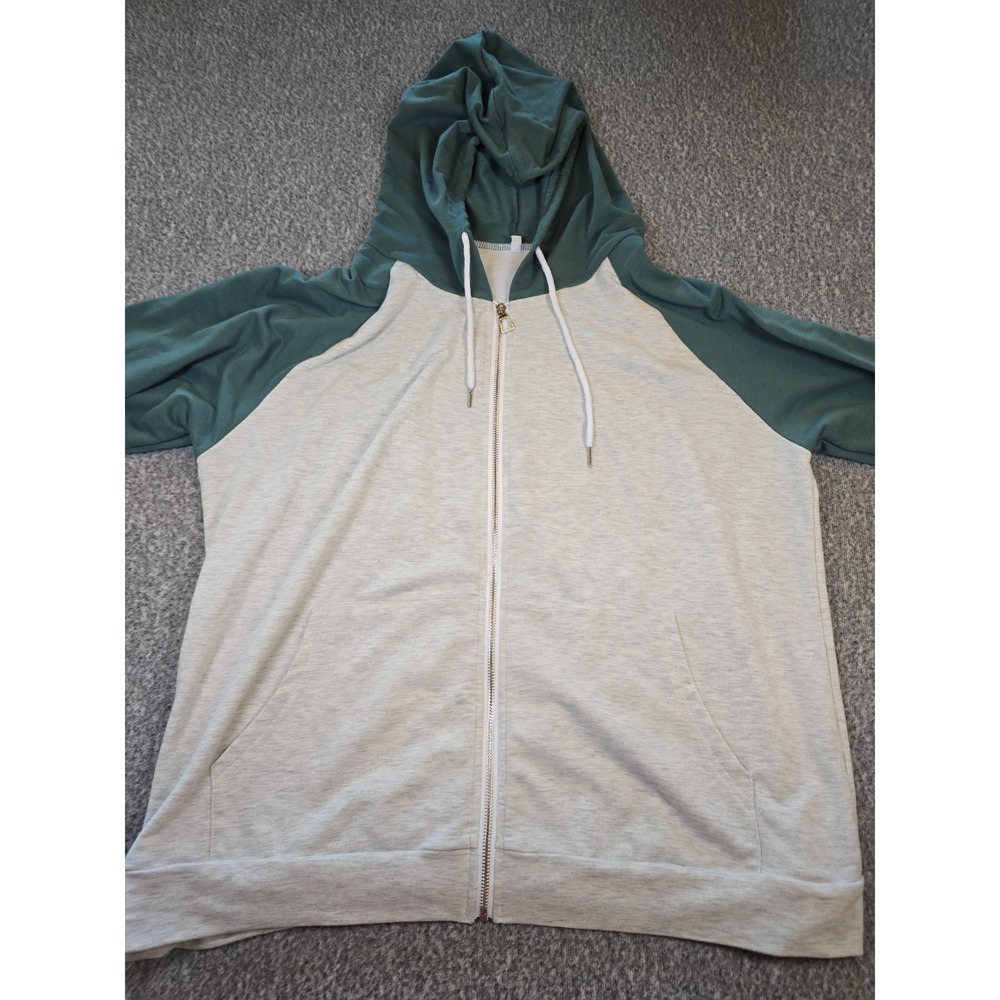 Womens 2XL Zip Up Hooded Jacket